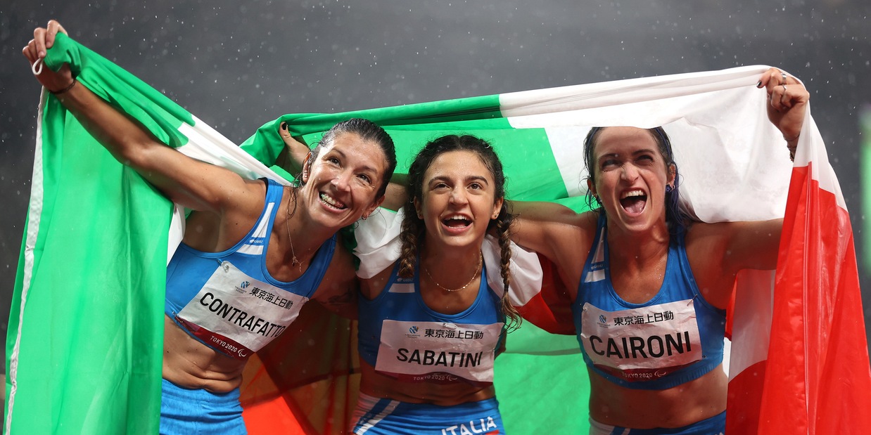 Paralimpiadi, storica tripletta azzurra nei 100m donne Paralimpiadi, storica tripletta azzurra nei 100m donne