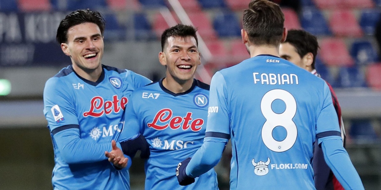 Bologna-Napoli 0-2: Lozano rilancia Spalletti
