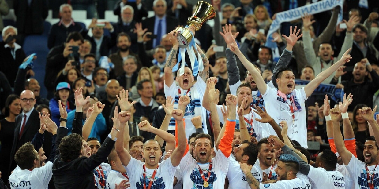 Napoli, il ricordo della quinta Coppa Italia condiviso sui social