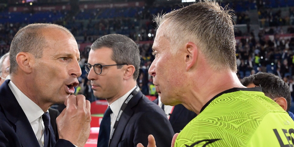 Giudice sportivo, Allegri multato e squalificato per una giornata