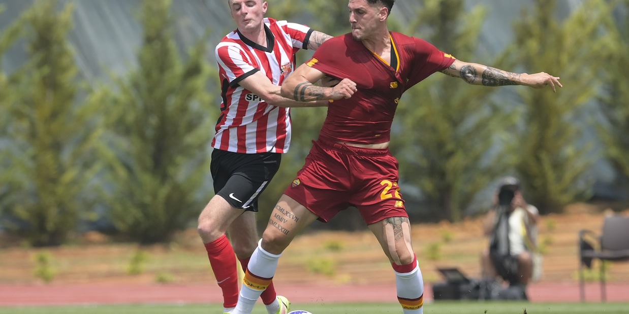 Roma-Sunderland 2-0. Zaniolo show: senza fascia, segna e prende un palo