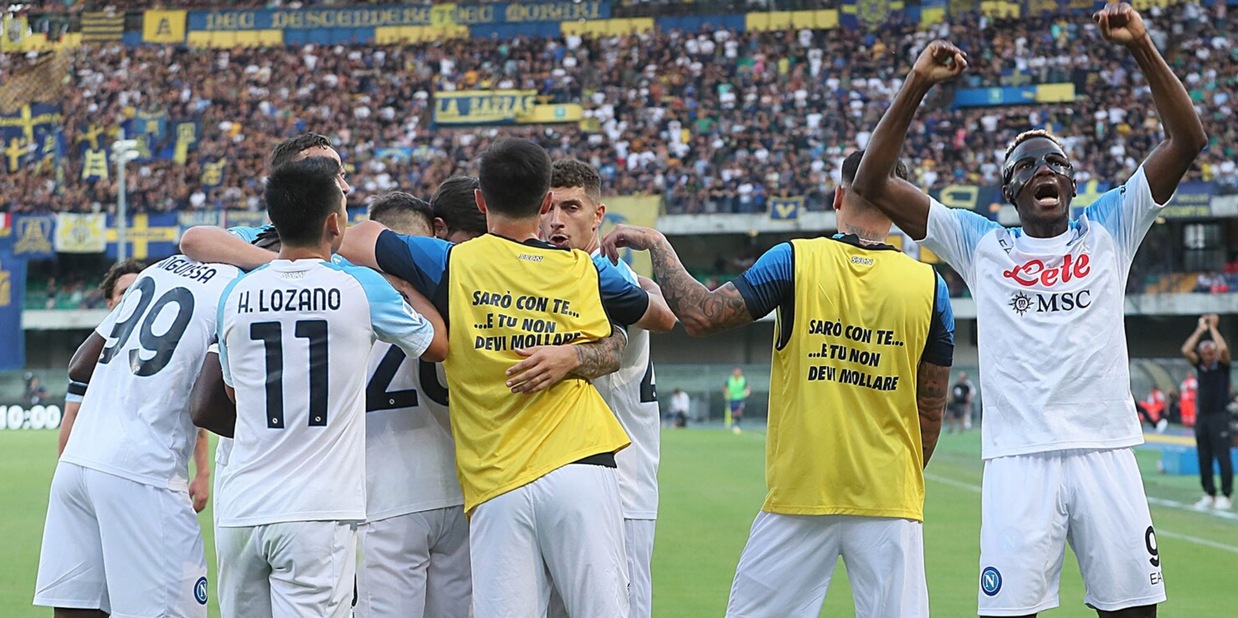 Verona-Napoli 2-5: Spalletti travolgente, Kvaratskhelia show