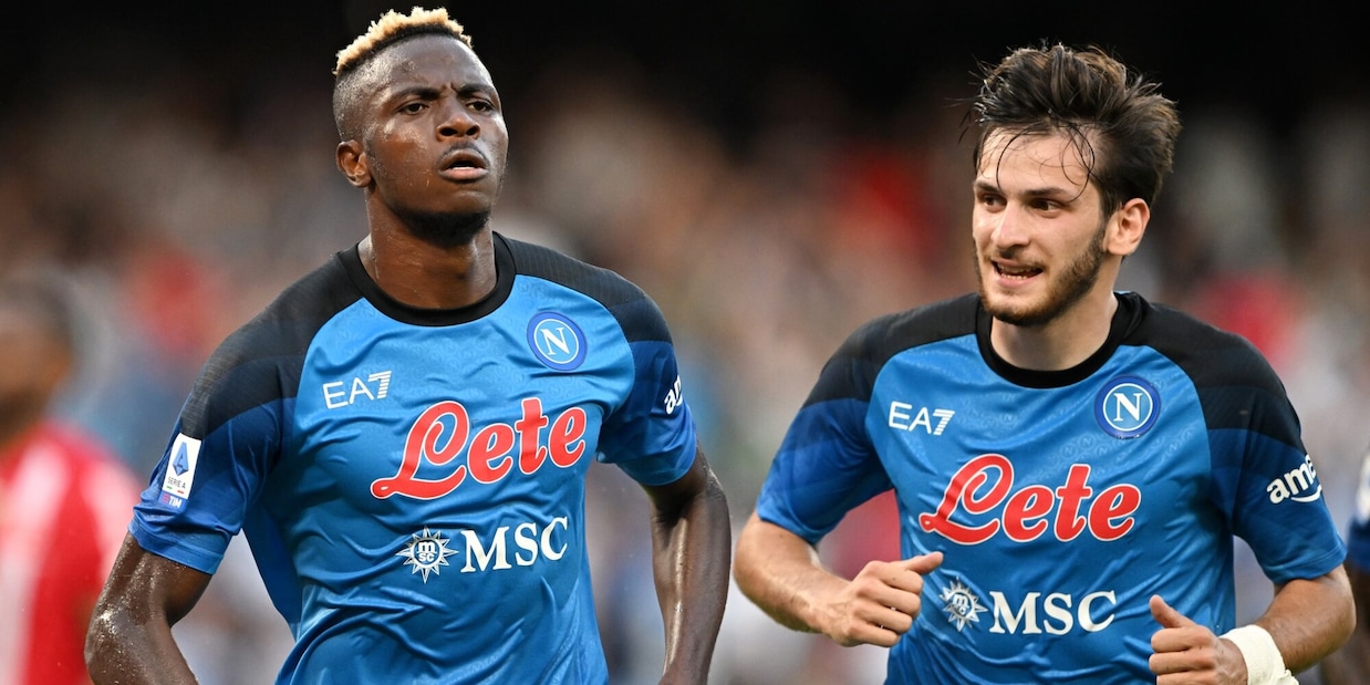 Napoli-Monza 4-0: mago Kvaratskhelia e super Osimhen, Spalletti vola