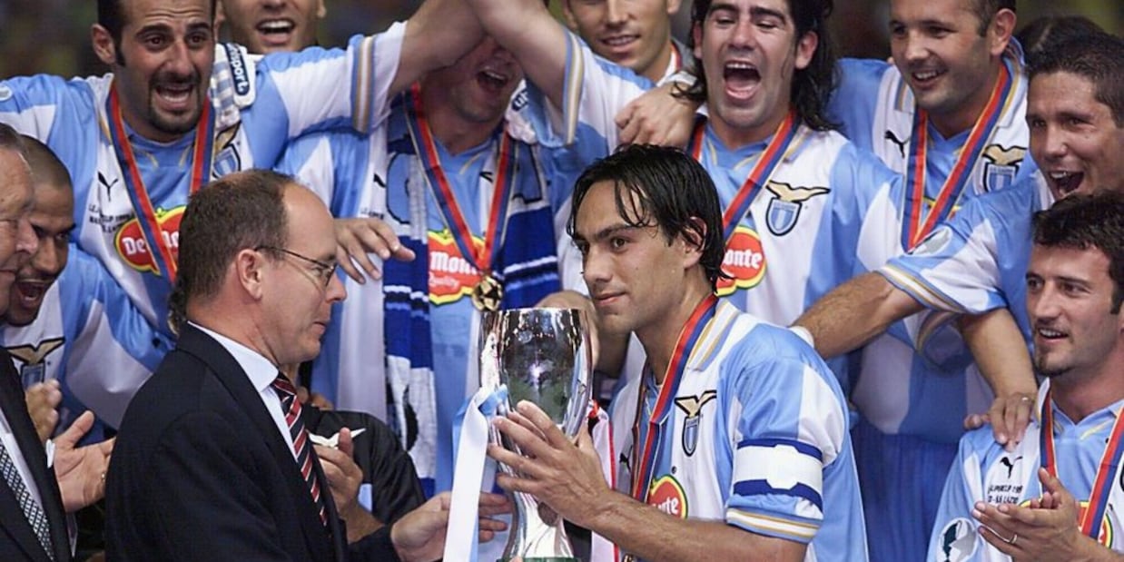 La Lazio celebra sui social il successo in Supercoppa europea nel 1999
