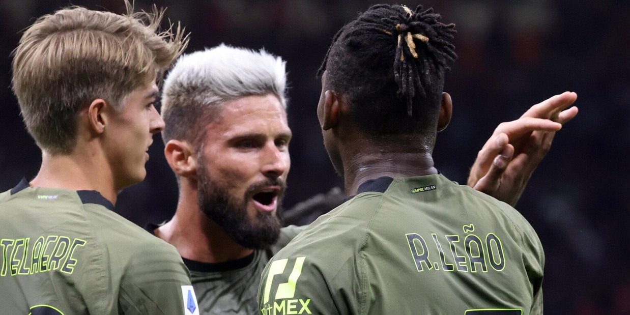 Milan, il peso di Giroud e il genio di Leao