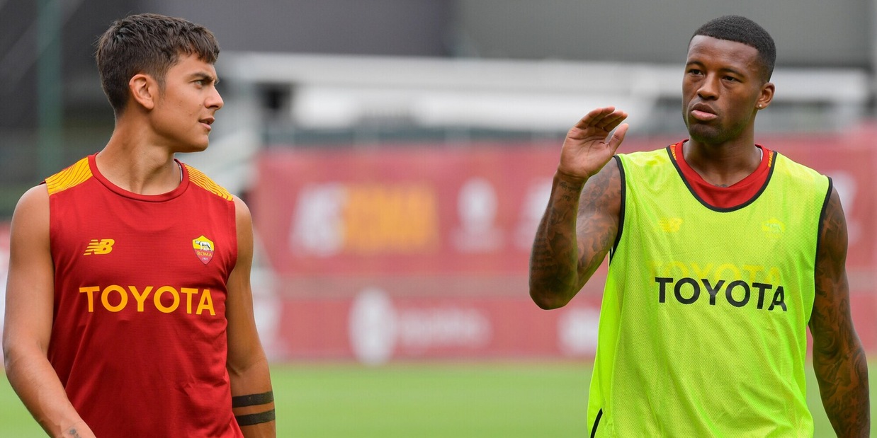 Roma: umore nero per Dybala, sorriso per Wijnaldum
