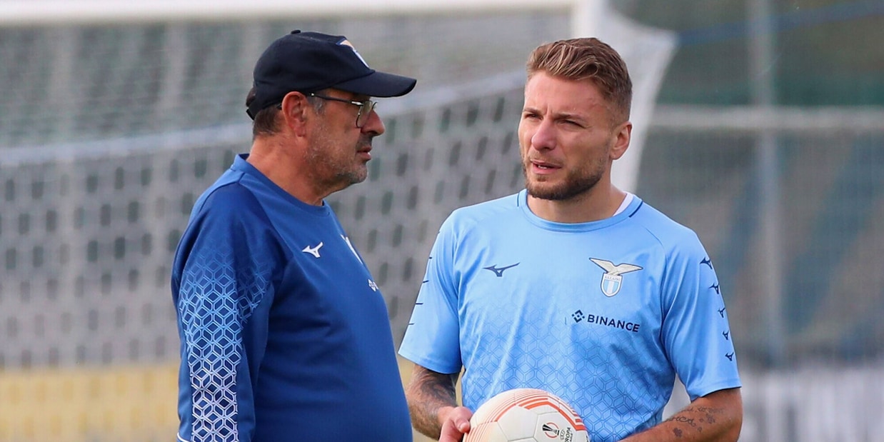 Lazio, Immobile migliora: colloquio con Sarri
