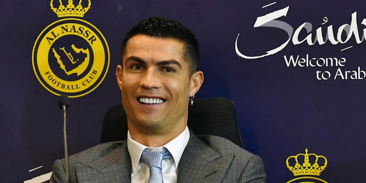 Ronaldo, che gaffe in conferenza! L'errore impazza sui social
