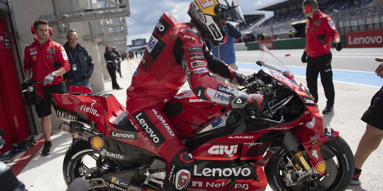 Moto GP, Bastianini torna a girare in sella alla Ducati