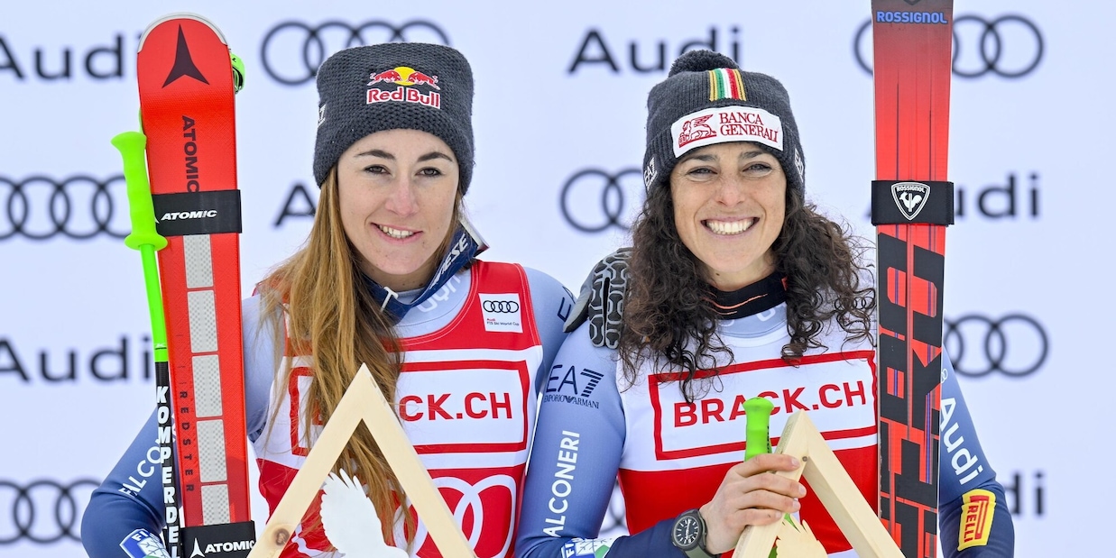 Discesa azzurra da urlo: Goggia seconda e Brignone terza a St. Moritz. Vince Shiffrin