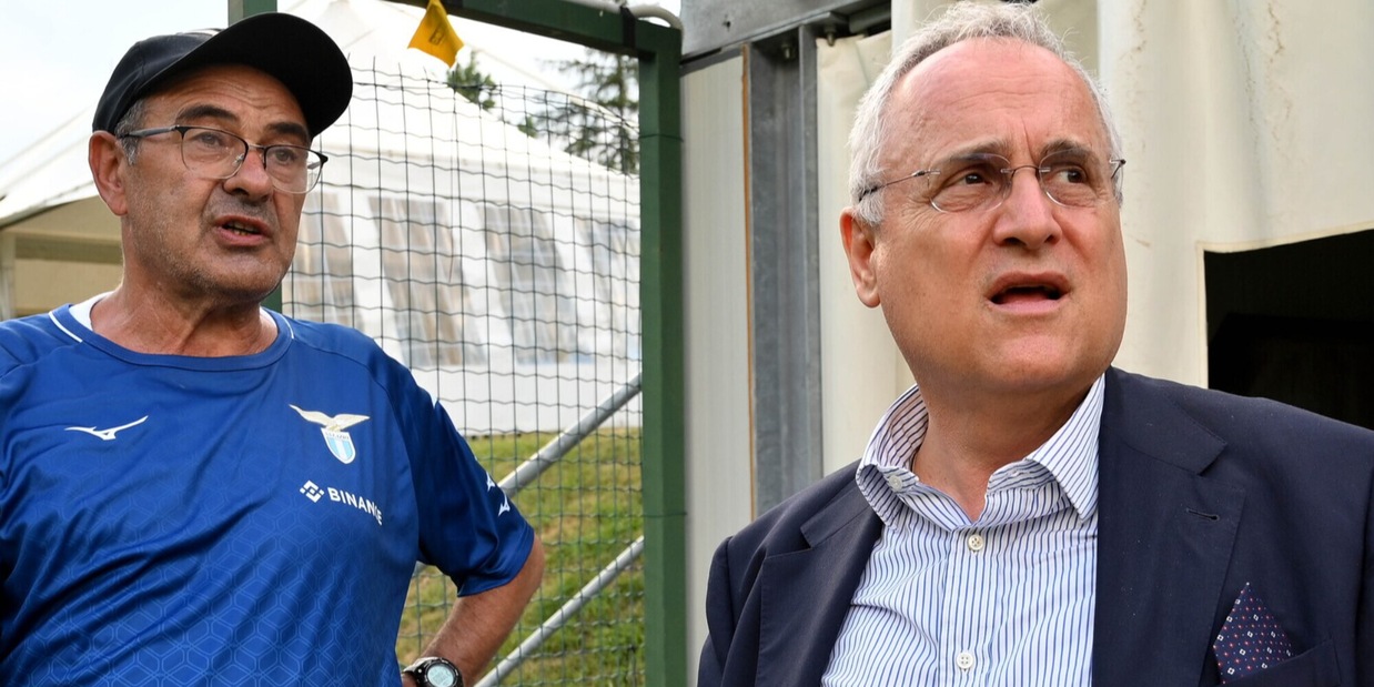 Lazio, gelo tra Sarri e Lotito: sono sempre più divisi