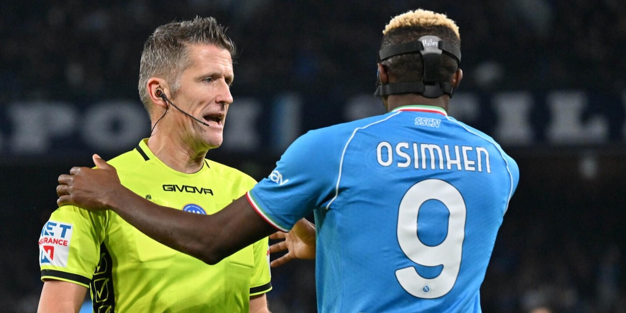 Moviola Napoli-Torino: dubbio su Osimhen, ma Orsato tiene il suo metro