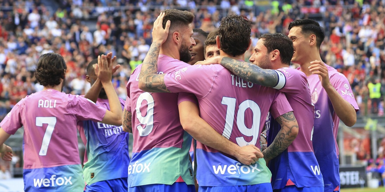 Milan, tutto facile: 3-0 al Lecce. Furia Sticchi Damiani in tribuna