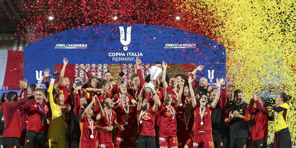Finale Coppa Italia femminile ascolti record e vip in tribuna per Roma