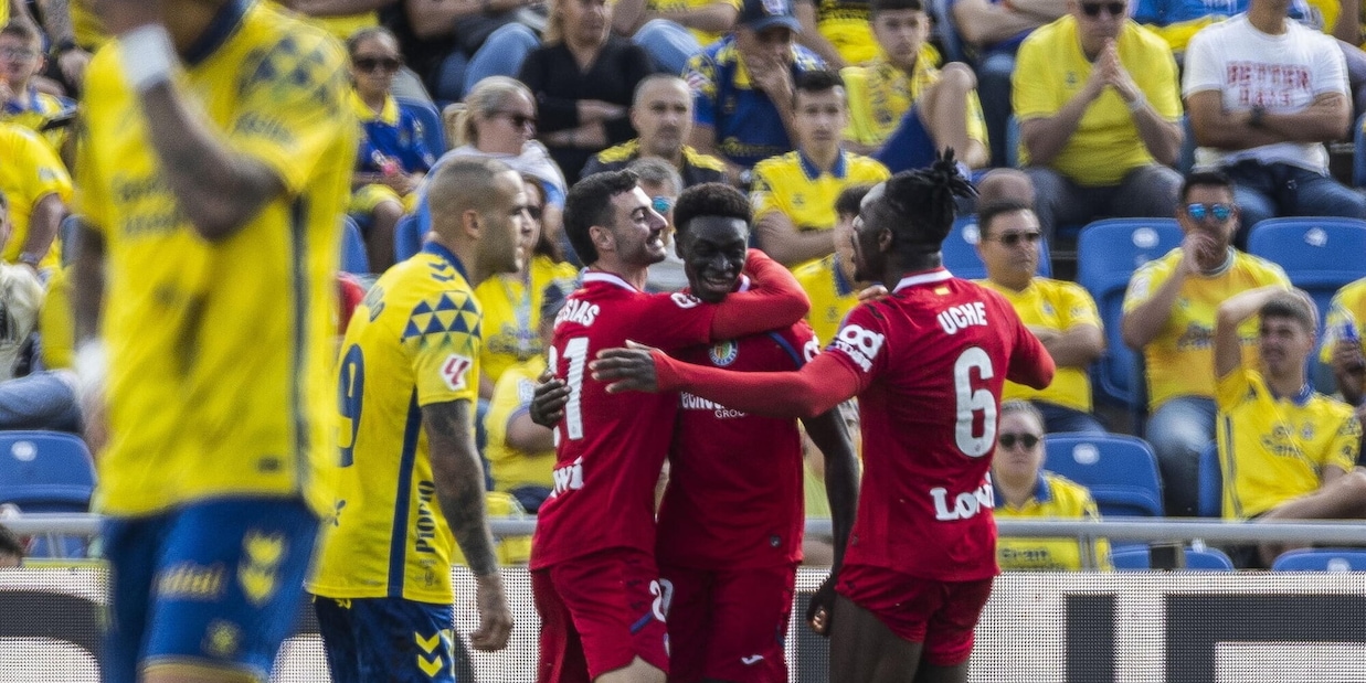 Liga, Getafe corsaro con il Las Palmas: decisivo un gol di Borja Mayoral
