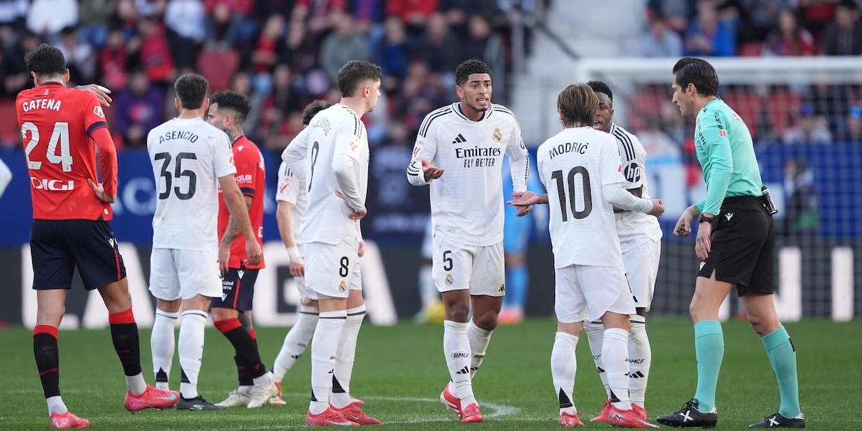 Real Madrid, pari con l’Osasuna tra mille polemiche