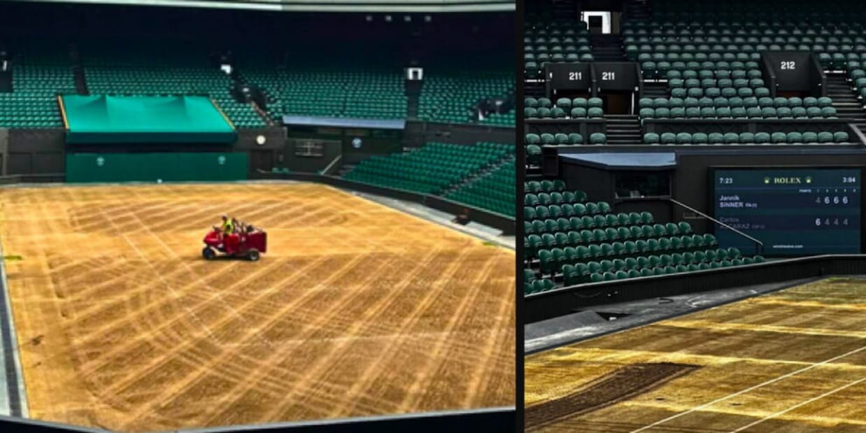 Wimbledon si rifà il look: tolgono anche l'erba ma c'è un dettaglio curioso che riguarda Sinner Wimbledon si rifà il look: tolgono anche l'erba ma c'è un dettaglio curioso che riguarda Sinner
