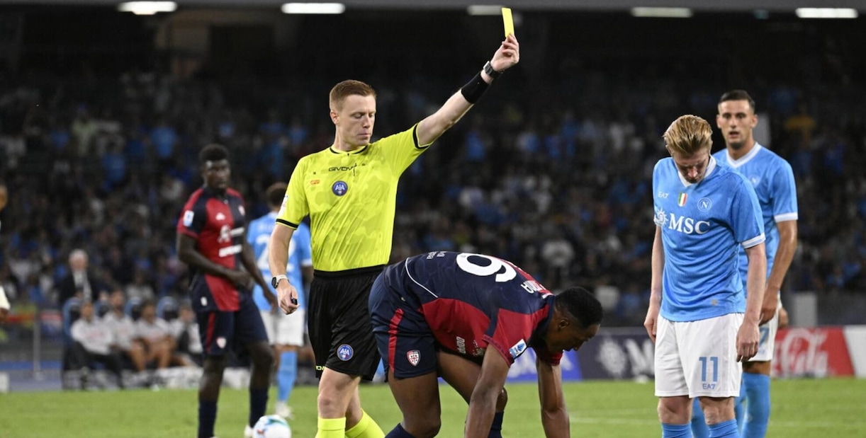 Moviola Napoli-Cagliari, bene Bonacina: corretto il giallo per De Bruyne