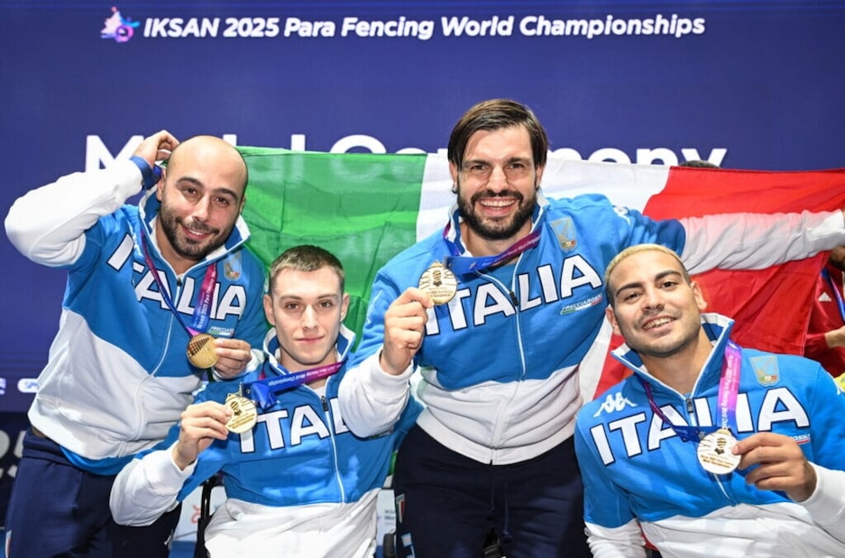 Impresa degli sciabolatori azzurri: oro ai Mondiali di scherma paralimpica!