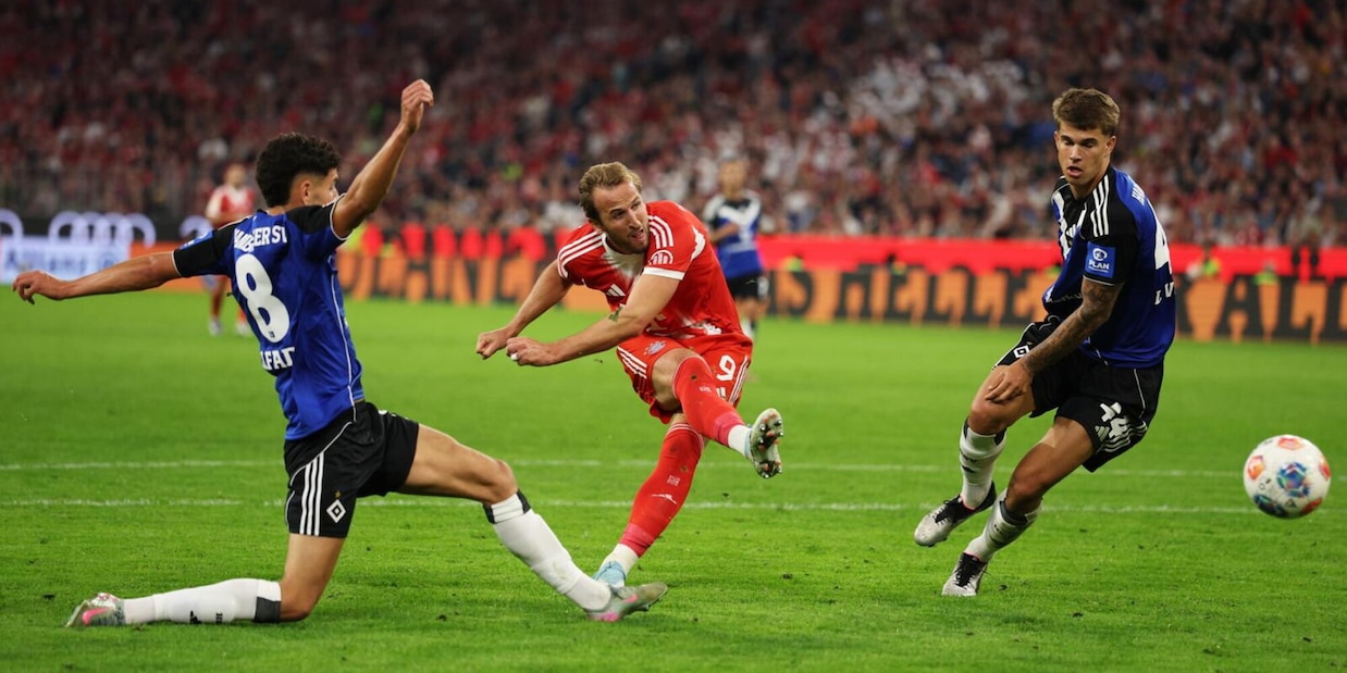 Bundesliga, Bayern Monaco a valanga sull'Amburgo: doppietta per Kane