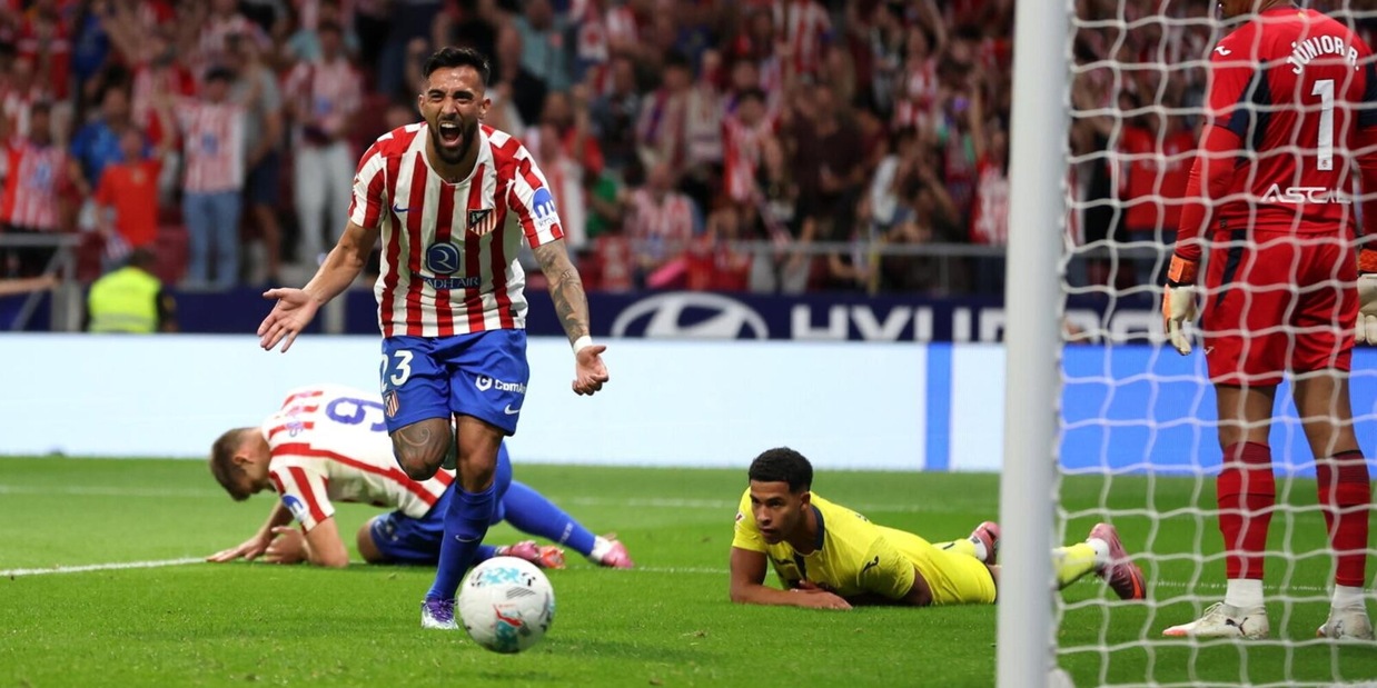 Liga, Nico Gonzalez trascina l'Atletico Madrid: 2-0 al Villarreal
