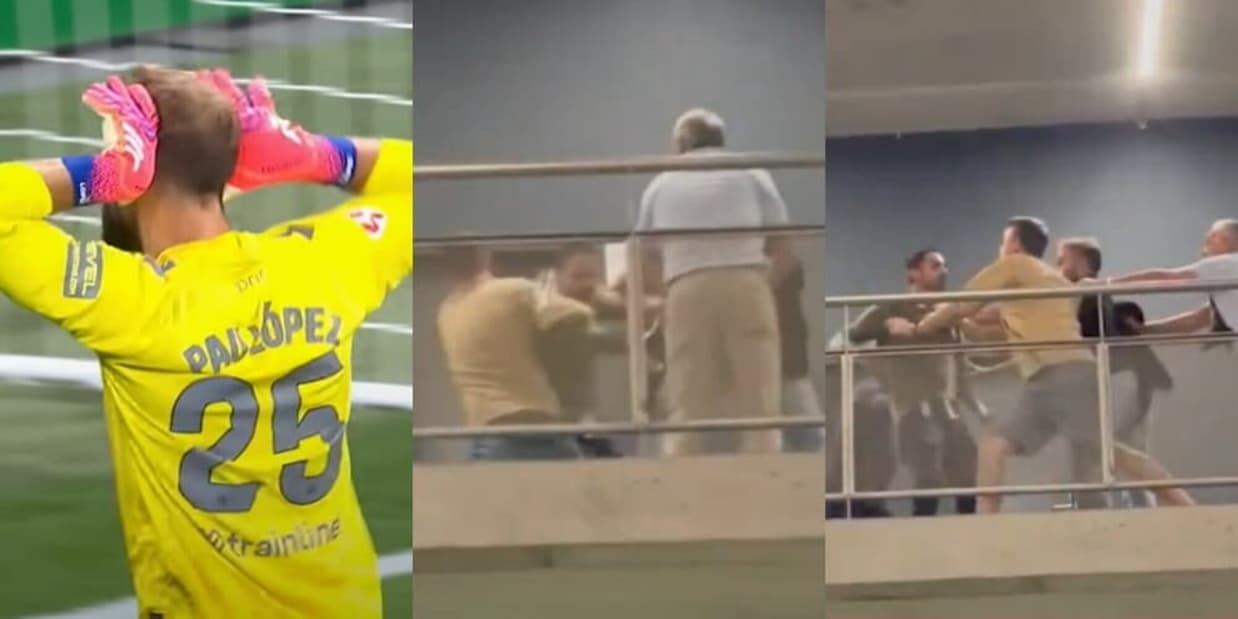 L'ex Roma Pau Lopez para un rigore al 103' e sfotte la curva, poi la rissa in tribuna: caos Espanyol-Betis