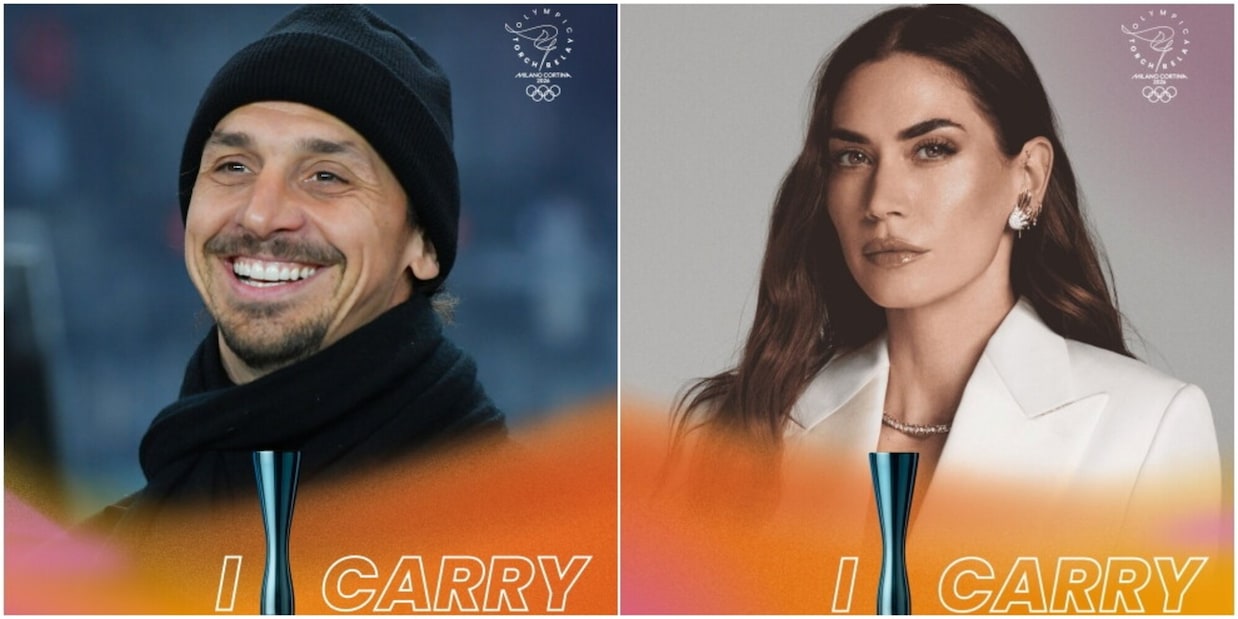 Olimpiadi Milano-Cortina, ufficiale: Ibrahimovic e Melissa Satta tra i tedofori