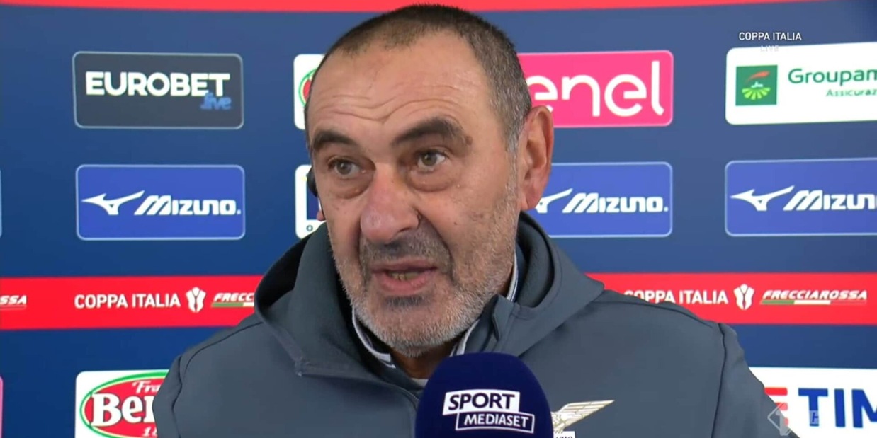Sarri: "Allenare questa Lazio mi dà gusto. Contro il Bologna..."