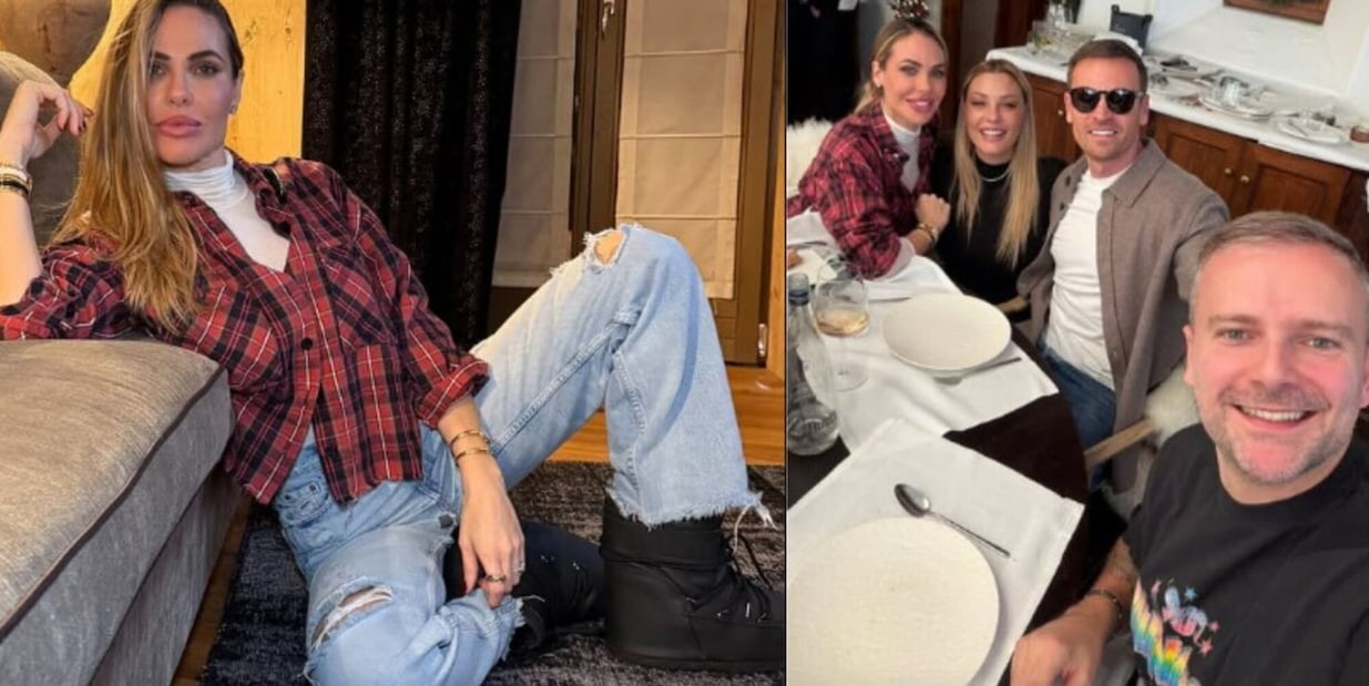 Ilary e Tamara, brindisi ad alta quota: le ex di Totti e De Rossi scatenate a Cortina