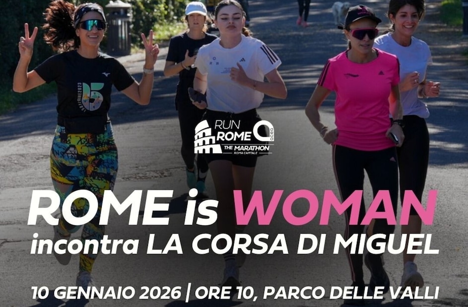 Rome is Woman, sabato a Roma l'appuntamento di corsa (o cammino) dedicato alle donne.