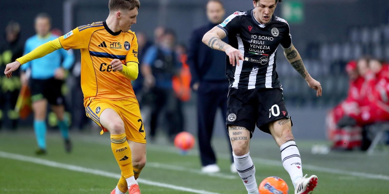 Pari tra Udinese e Pisa: Meister salva Gilardino