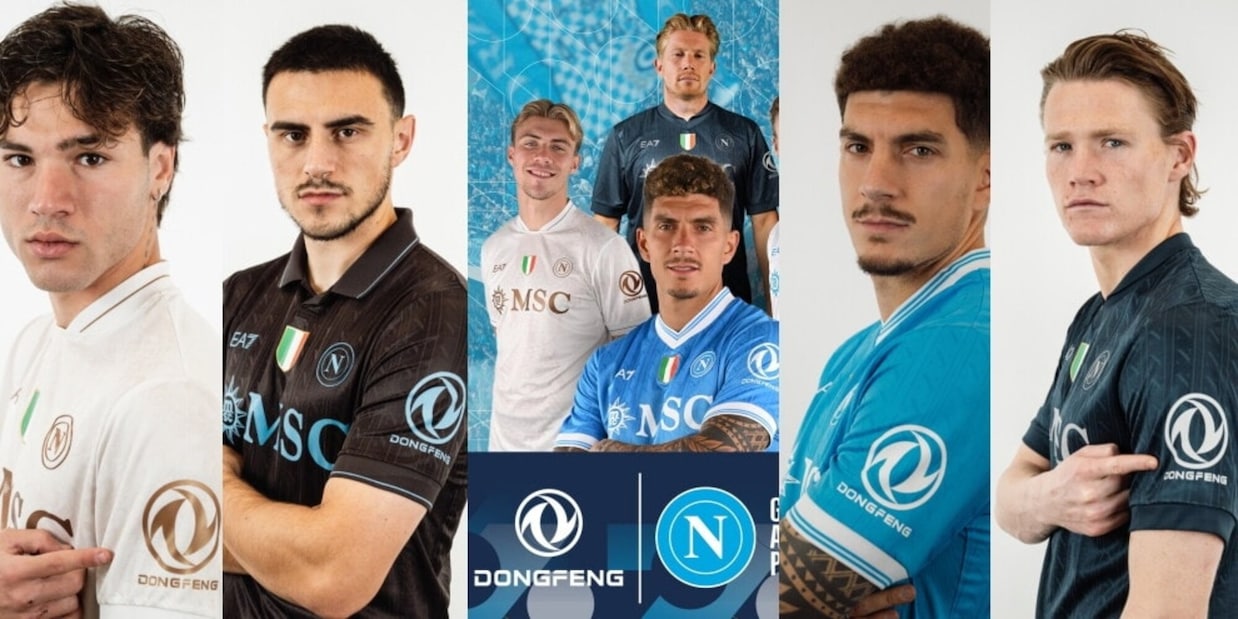 Il Napoli sbarca in Cina: nuova partnership con Dongfeng, sarà anche sponsor di manica