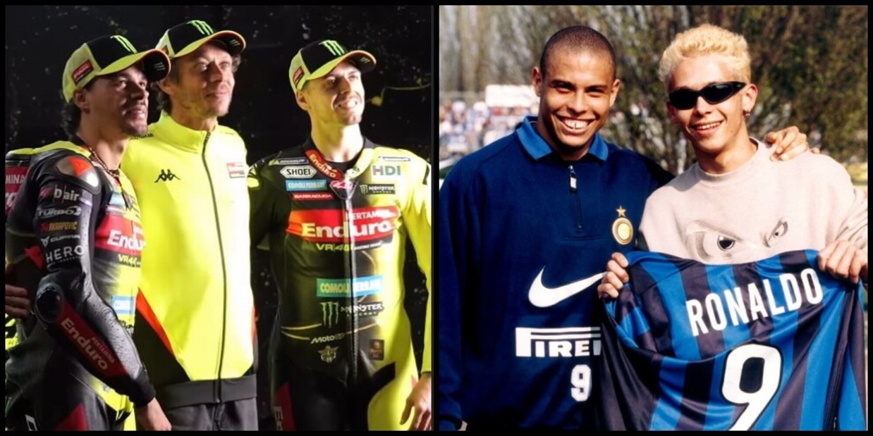 Valentino Rossi compie 47 anni: gli auguri dell'Inter, la simpatia della VR46. Ma papà Graziano...