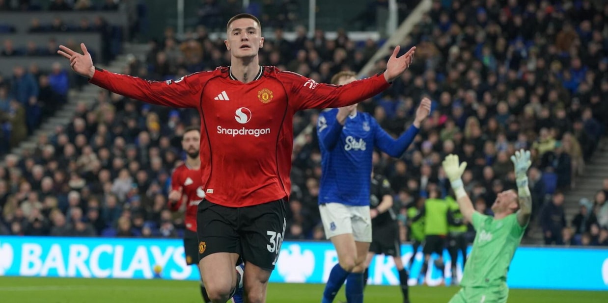 Basta un gol di Sesko: il Manchester United batte l'Everton in trasferta