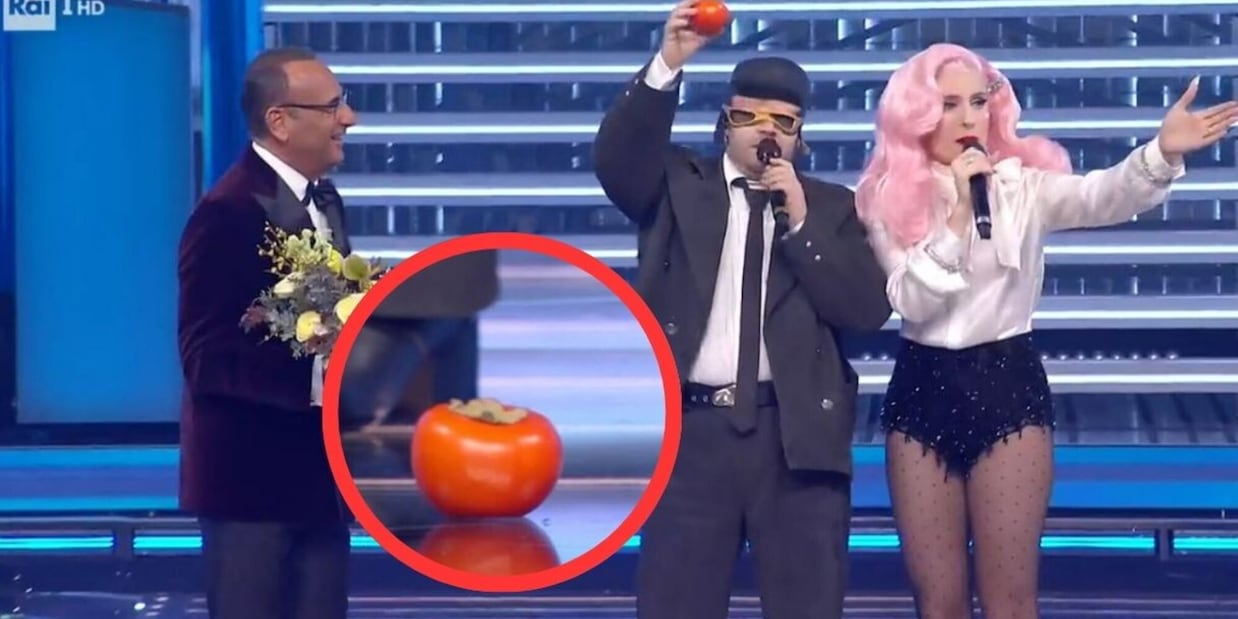 Perché Tonypitony ha lasciato un caco sul palco dopo l'esibizione con Ditonellapiaga: svelato il mistero