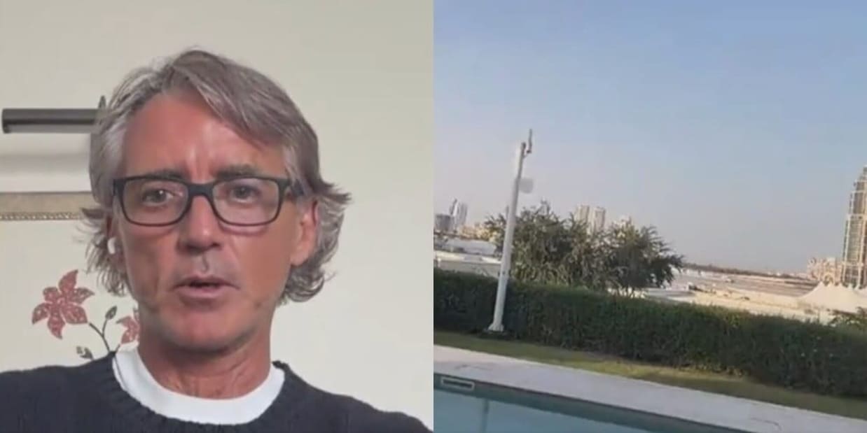 Mancini racconta la paura a Doha: "Ho sentito le esplosioni. Mi ha chiamato mia mamma..."