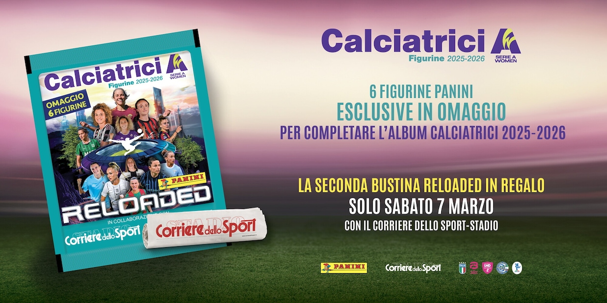 Calciatrici 2025-2026: sabato 7 marzo in edicola l’ultima bustina Reloaded