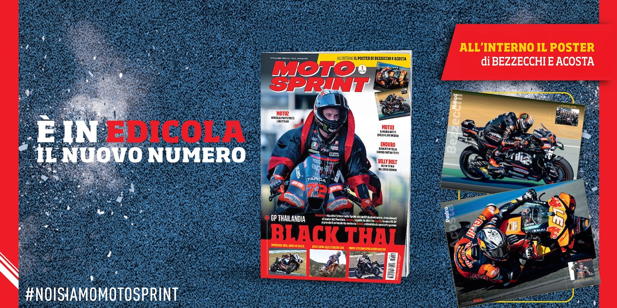 Bezzecchi da brividi: su Motosprint n.9 il poster della vittoria in Thailandia