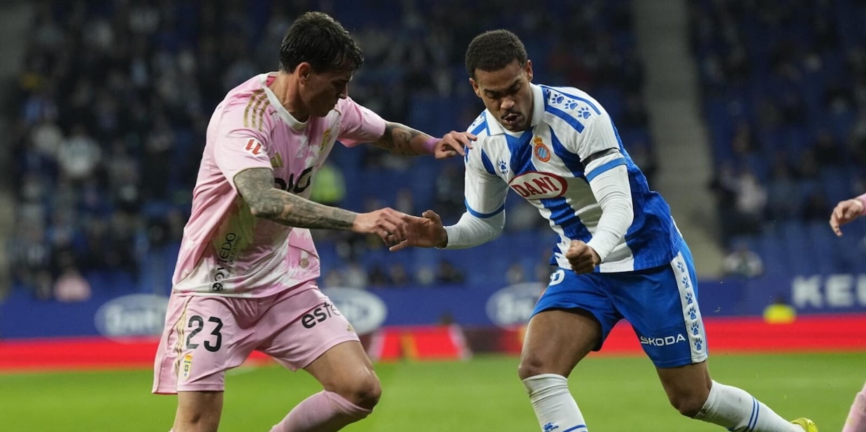 Liga, il Real Oviedo ferma l'Espanyol: assist per l'ex Napoli Ngonge