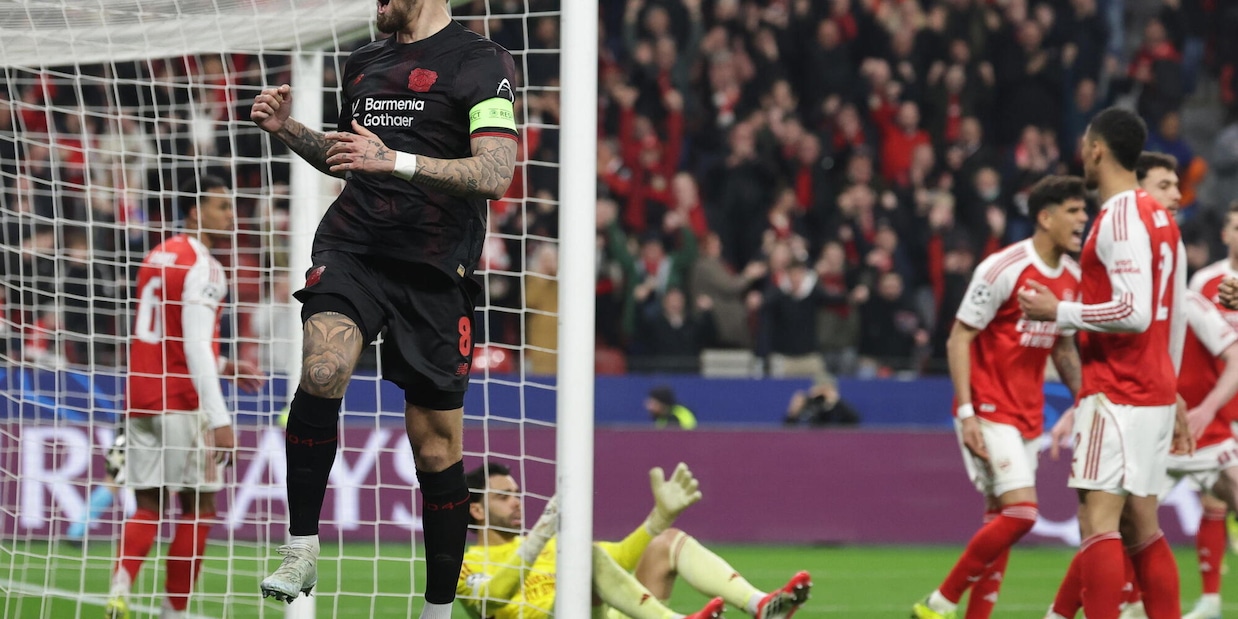 
            
            Champions: Bayer Leverkusen-Arsenal 1-1
          