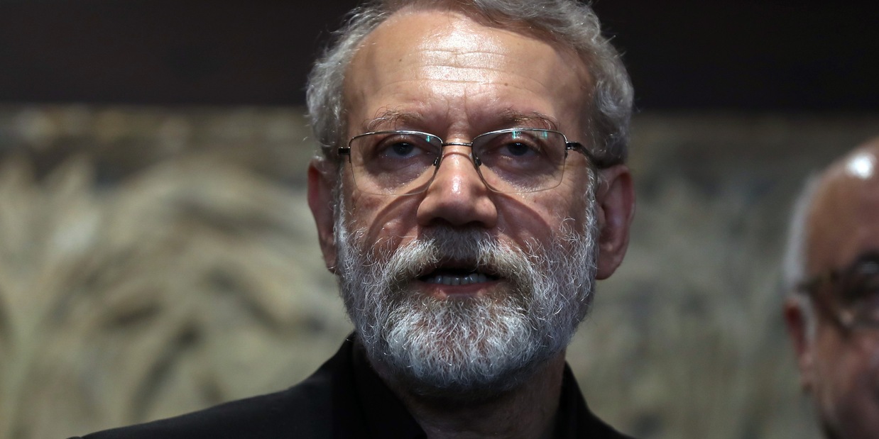 
            
            Messaggio scritto di Larijani pubblicato sui social
          