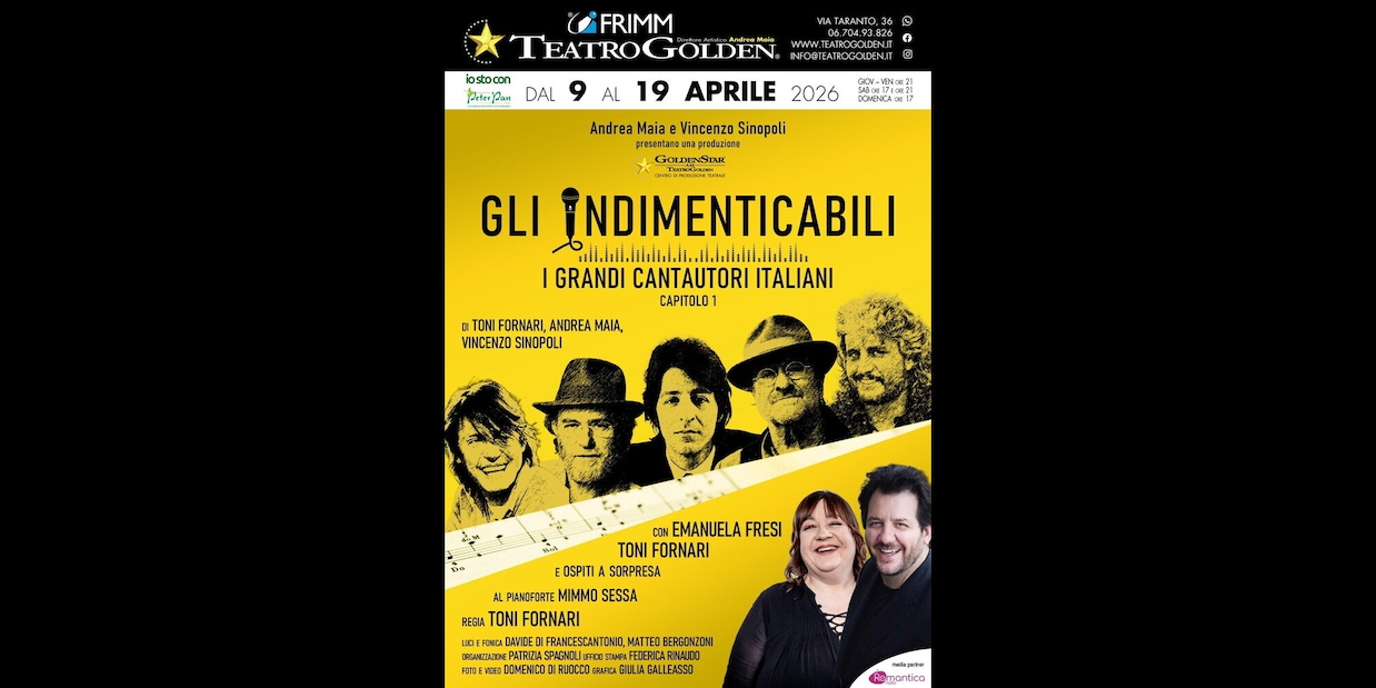 Arriva al teatro "Gli Indimenticabili"