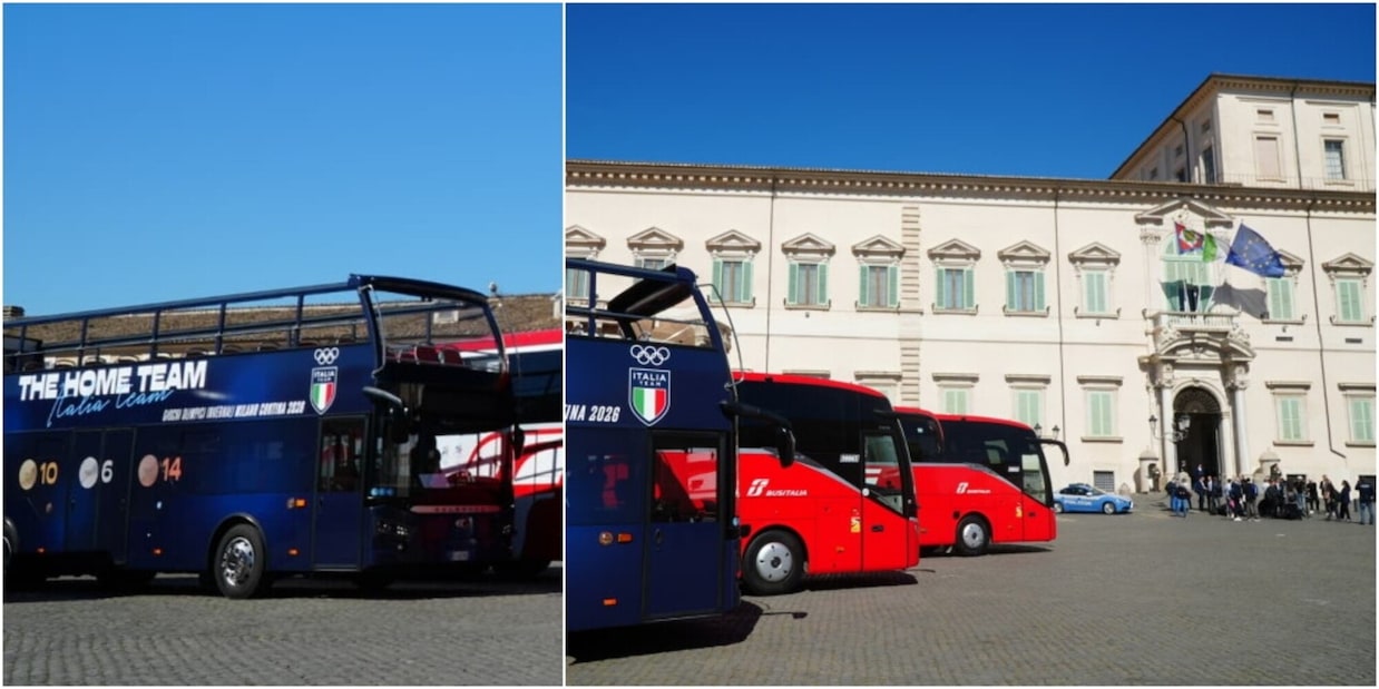 Busitalia accompagna gli atleti olimpici di Milano Cortina 2026 al Quirinale