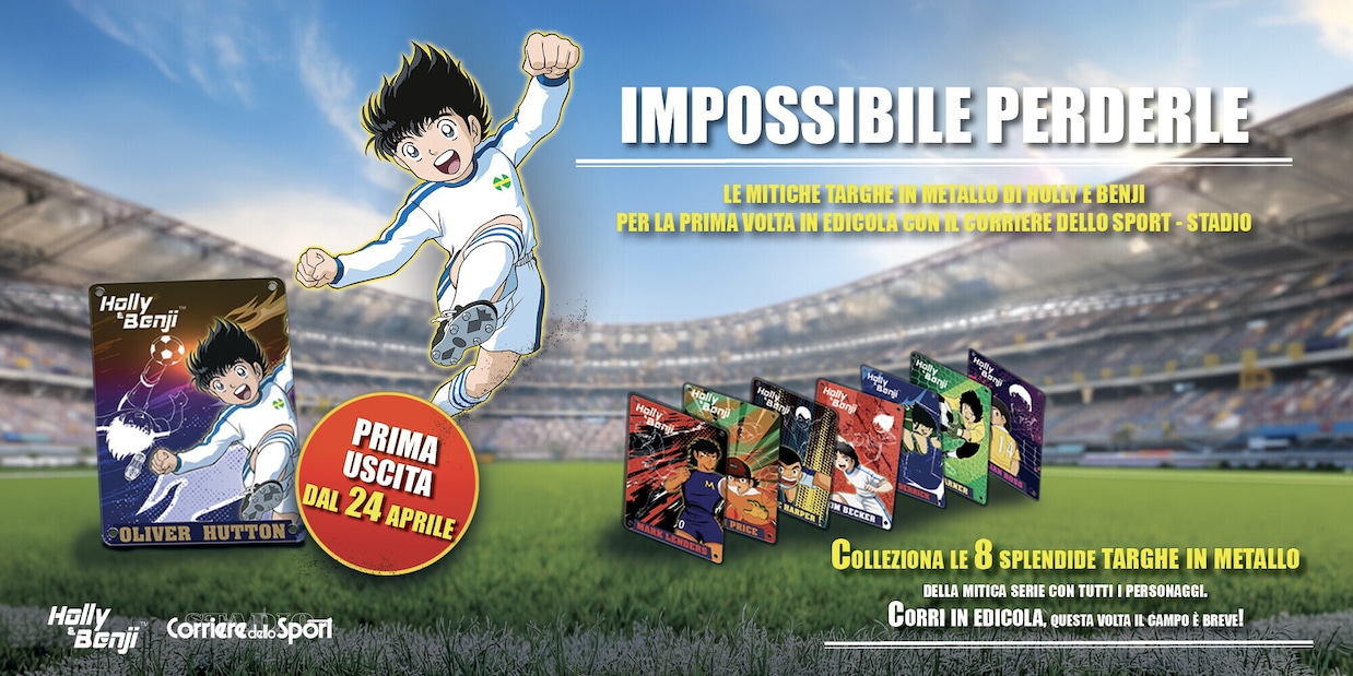 Holly e Benji in edicola: arrivano le targhe da collezione!