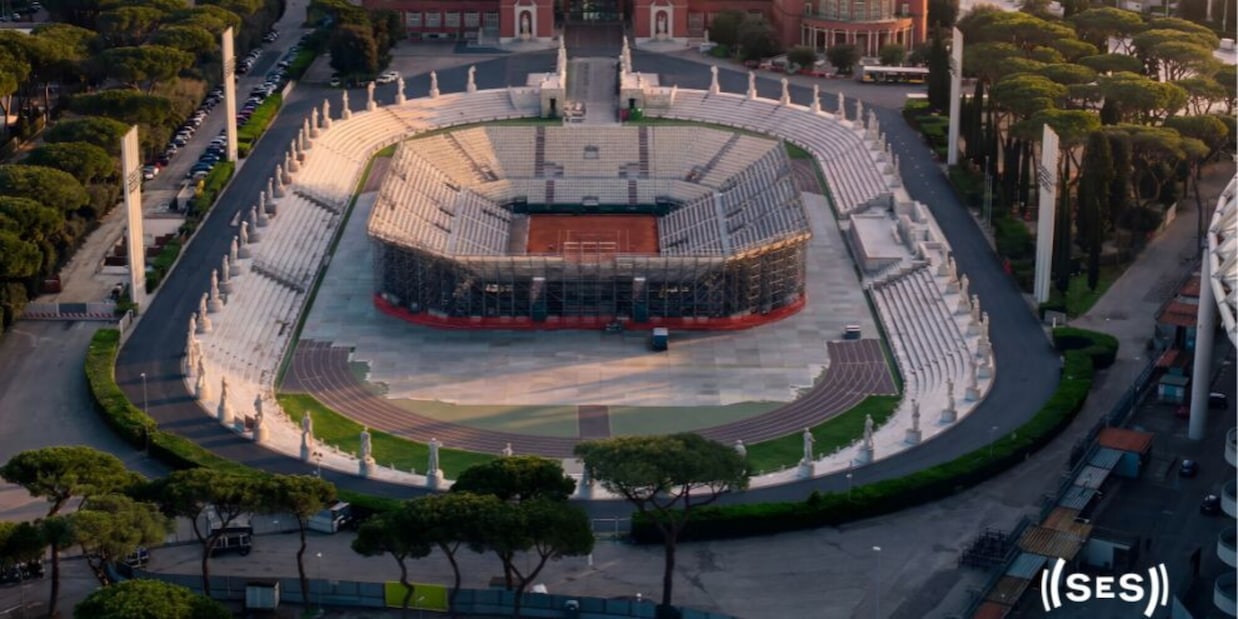 Foro Italico in tutto il suo splendore per gli Internazionali di tennis. Nepi: "Visione e concretezza"