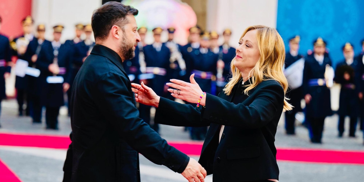 
            
            Meloni mercoledì 15 aprile riceve Zelensky a Roma
          