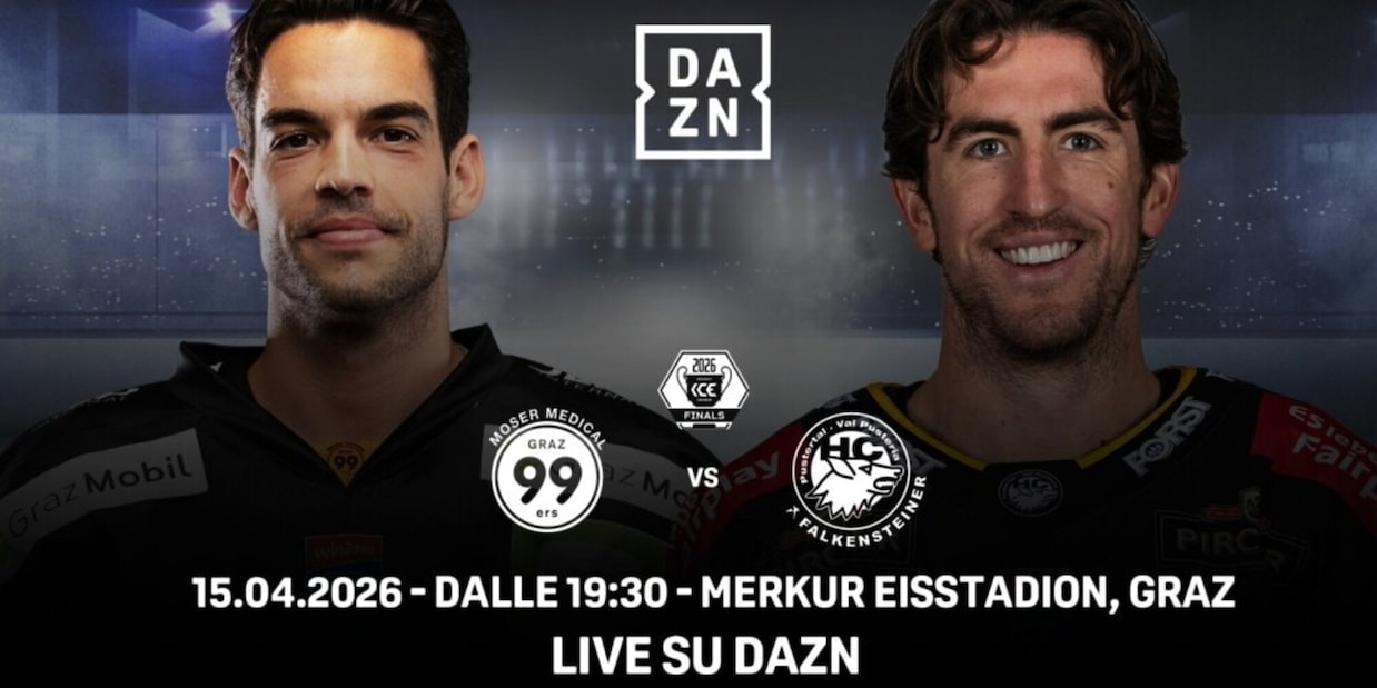 Finale ICE Hockey League, il Pusteria sfida Graz: dove vederla in tv