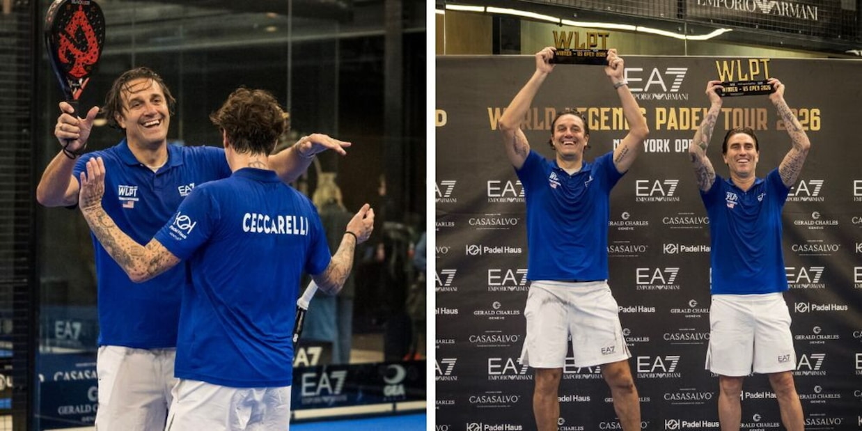 Toni strega gli Usa: con Ceccarelli vince la tappa di New York dell'EA7 World Legends Padel Tour