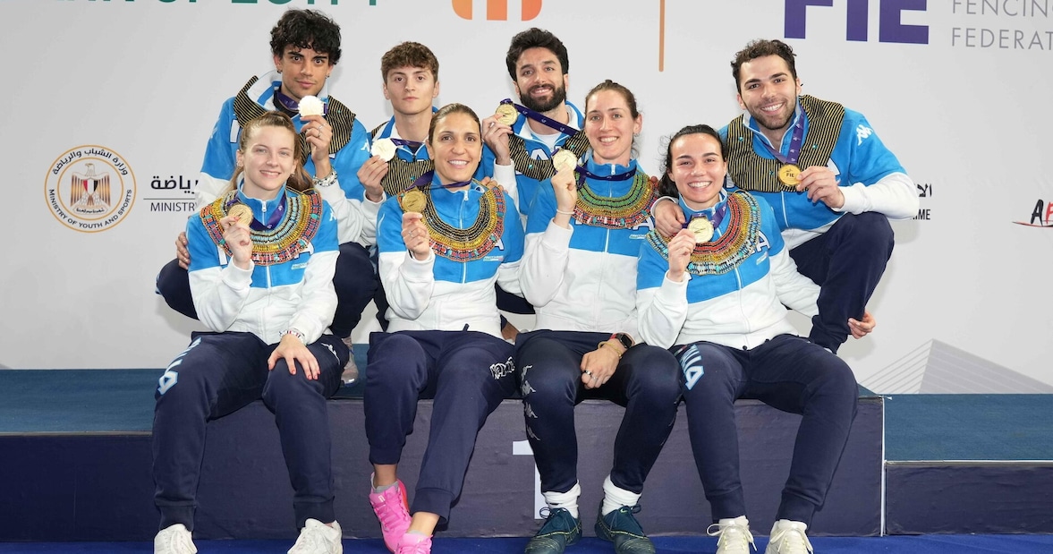 Coppa del Mondo di fioretto, l’Italia è tutta d’oro al Cairo: doppio trionfo azzurro nelle prove a squadre!