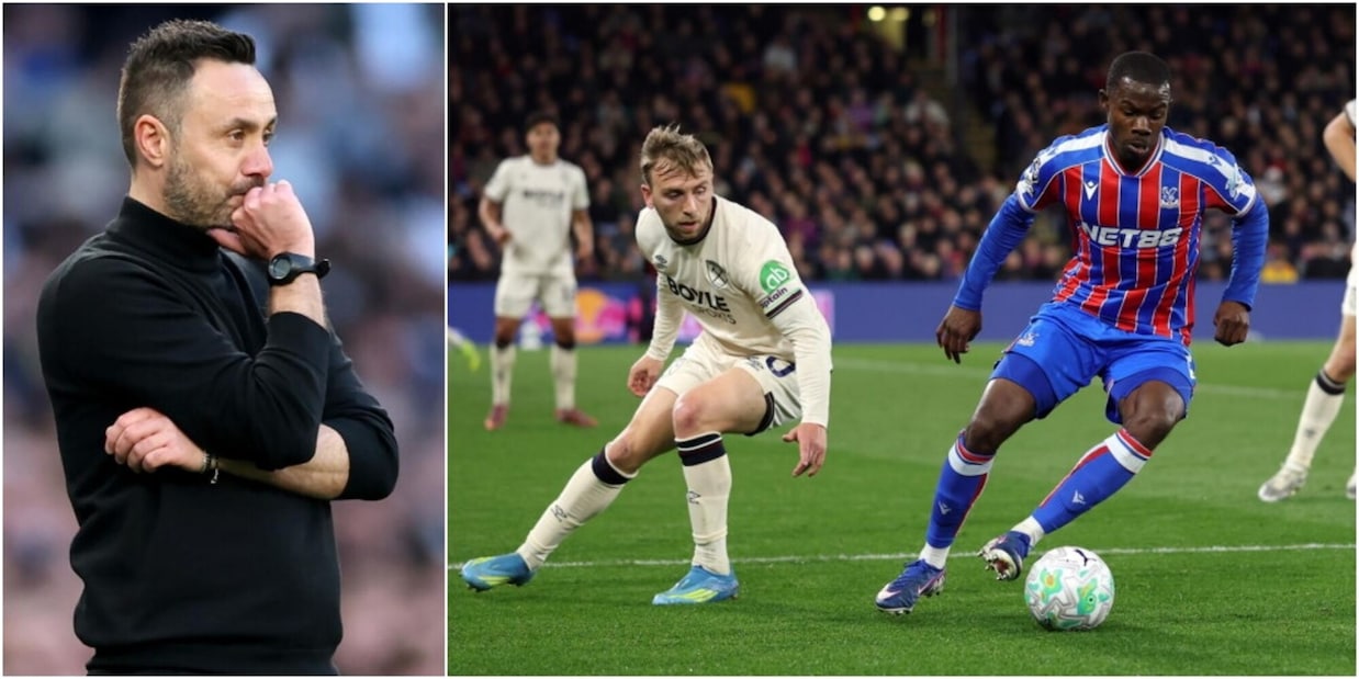 Crystal Palace e West Ham si dividono la posta in palio: sospiro di sollievo per De Zerbi